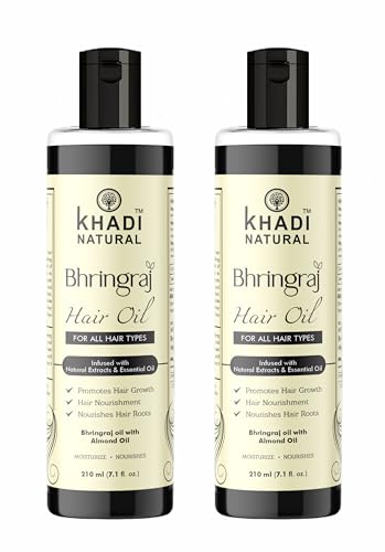 MG Bhringraj Hair Oil - 210ml | Herbal Hair Growth Treatment with Natural Ingredients | Promotes Thicker Hair & Scalp Health | Perfect for Daily Hair Care & Styling Routine