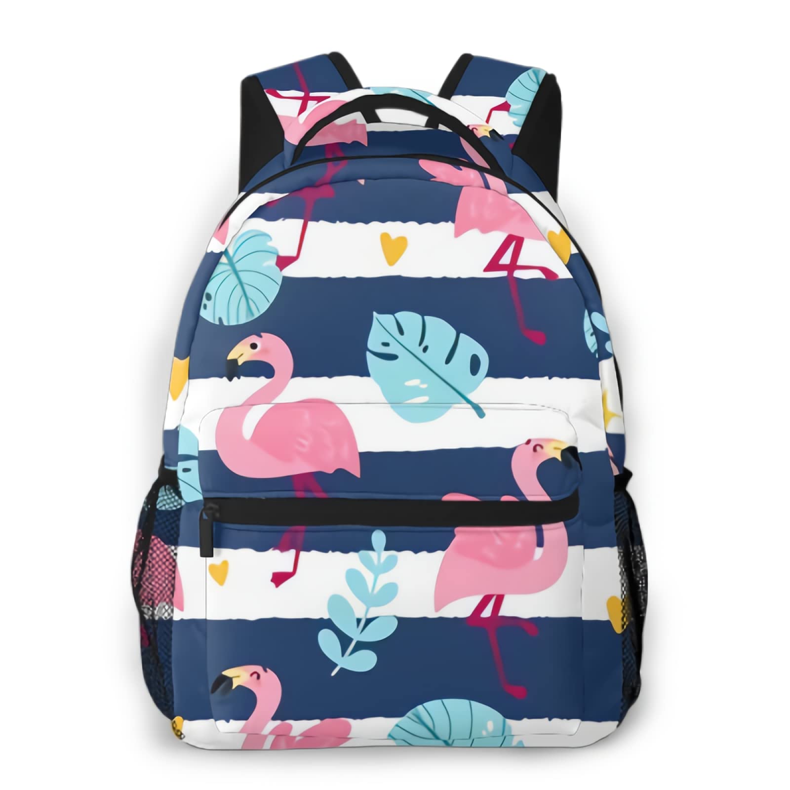 Stylish Cartoon Flamingo Backpack - Lightweight Mesh & Translucent Design for Summer, Tropical Unisex Daypack - Perfect for Beach, Travel, School & Outdoor Activities