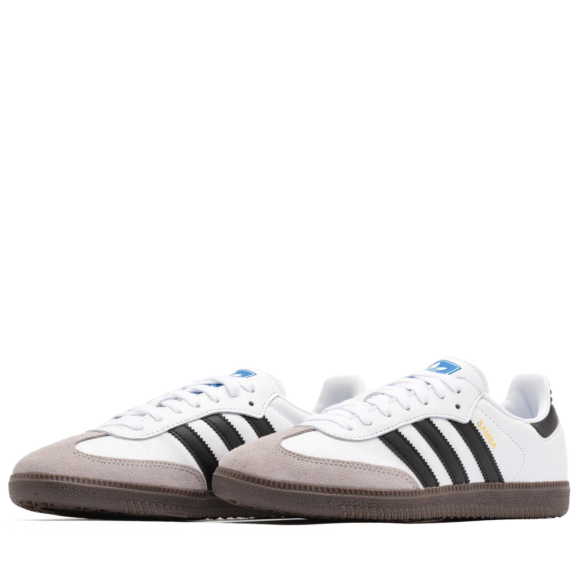 Adidas Samba OG Sneakers - Cloud White/Core Black/Gum Sole | Classic Men's & Women's Casual Shoes for Everyday Wear & Street Style