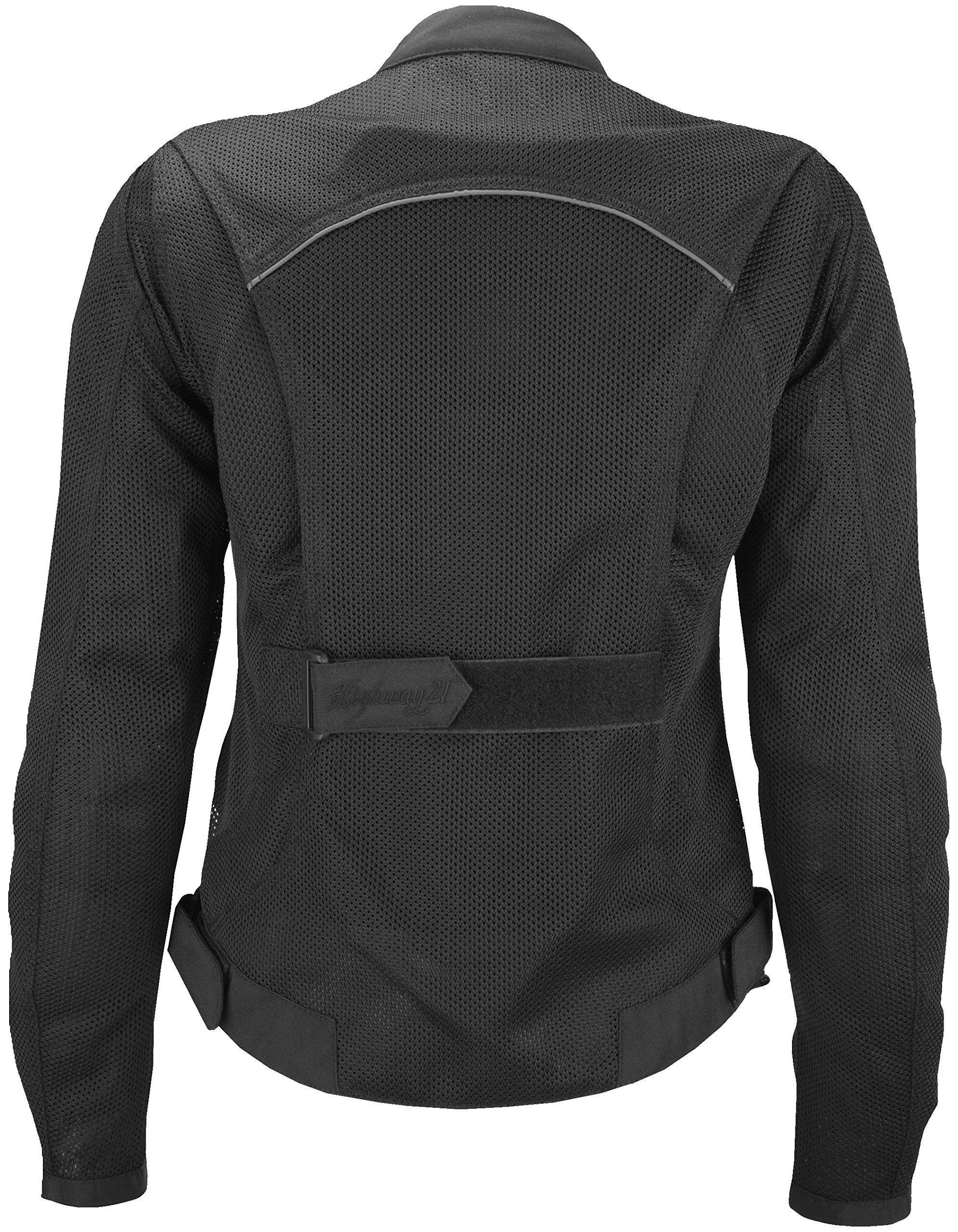 Highway 21 Aira Mesh Women's Motorcycle Jacket with CE Armor - Reflective Piping & Water Resistant Liner - Black Size Medium - Perfect for Street Riding & Commuting
