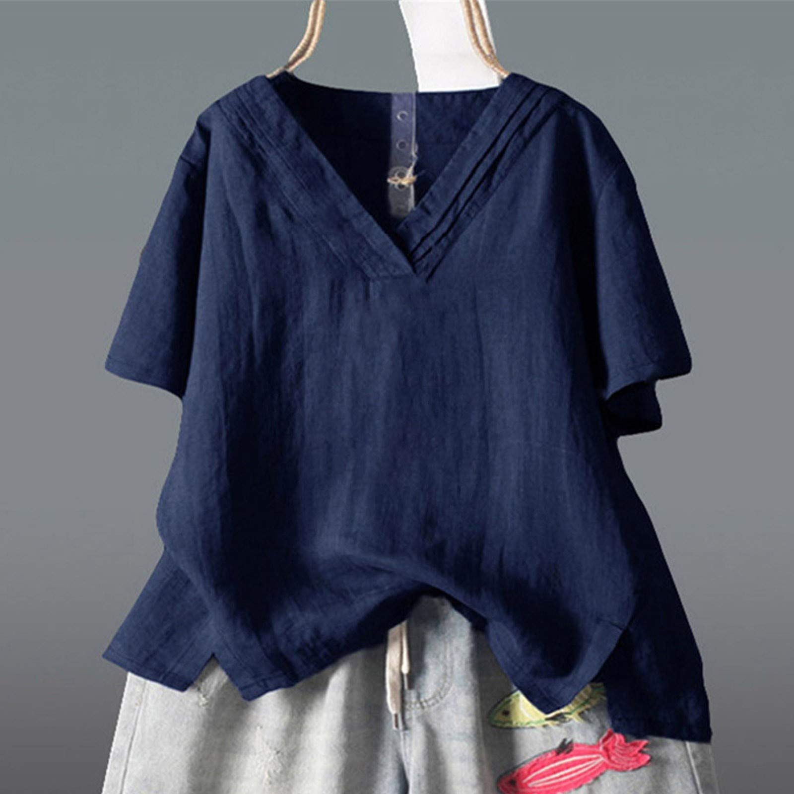 Women's Casual Summer Tops - Elegant Dressy Blouses & Plus Size Halter Shirts for 4th of July, Beach & Party Outfits | Breathable Comfort Wear for Outdoor Events & Vacation