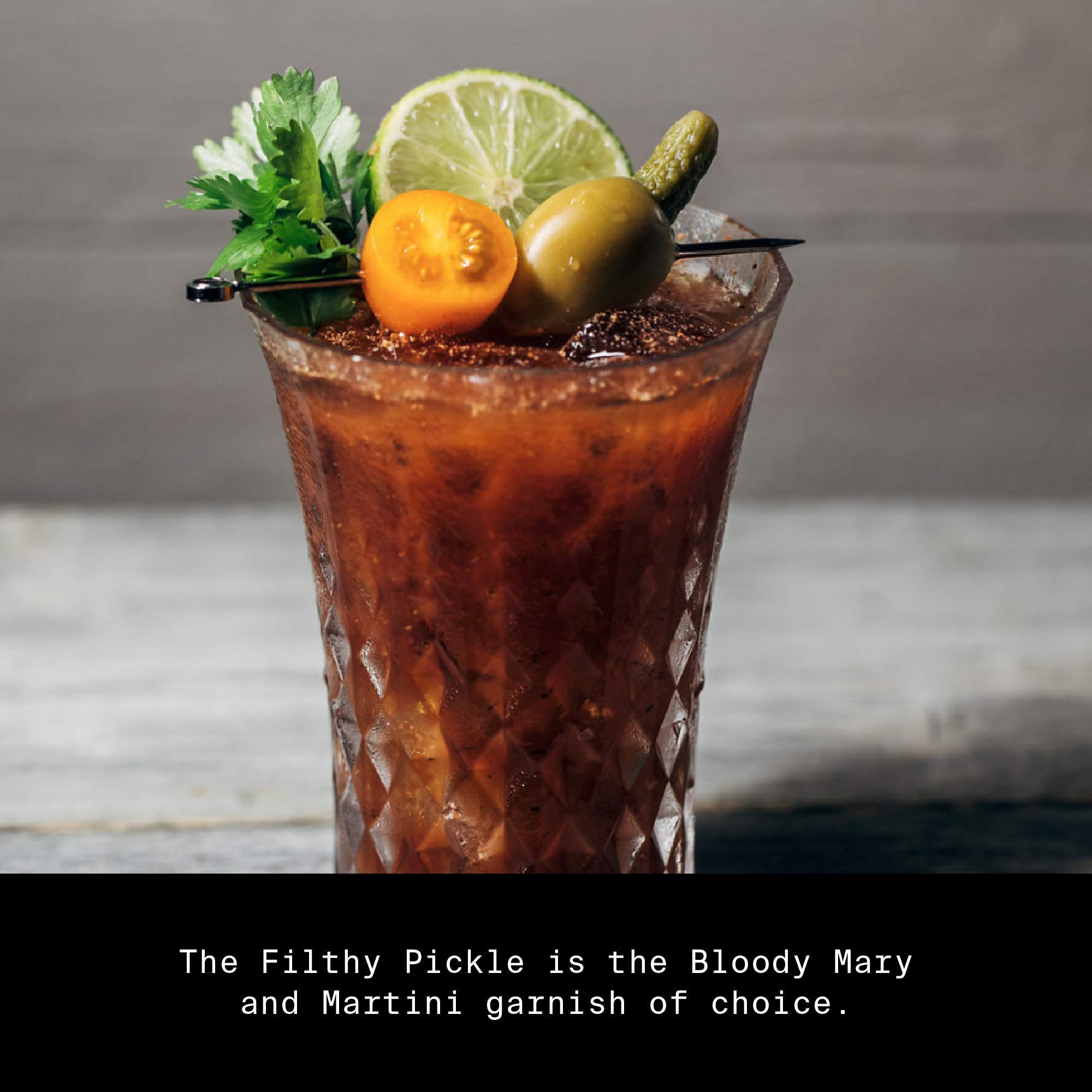 Filthy Cocktail Garnish - Pickle Stuffed Olives (8.5 Oz Jar, 12 Count) | Premium Bar Accessories for Martinis, Bloody Marys & Charcuterie Boards