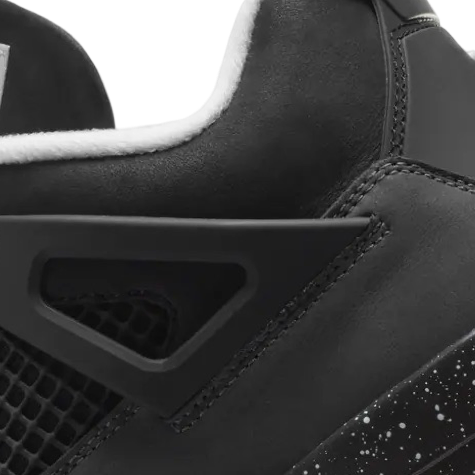 Air Jordan 4 Retro Fear Black White Anthracite Black Basketball Shoes - Men's High-Top Sneakers for Streetwear & Casual Style