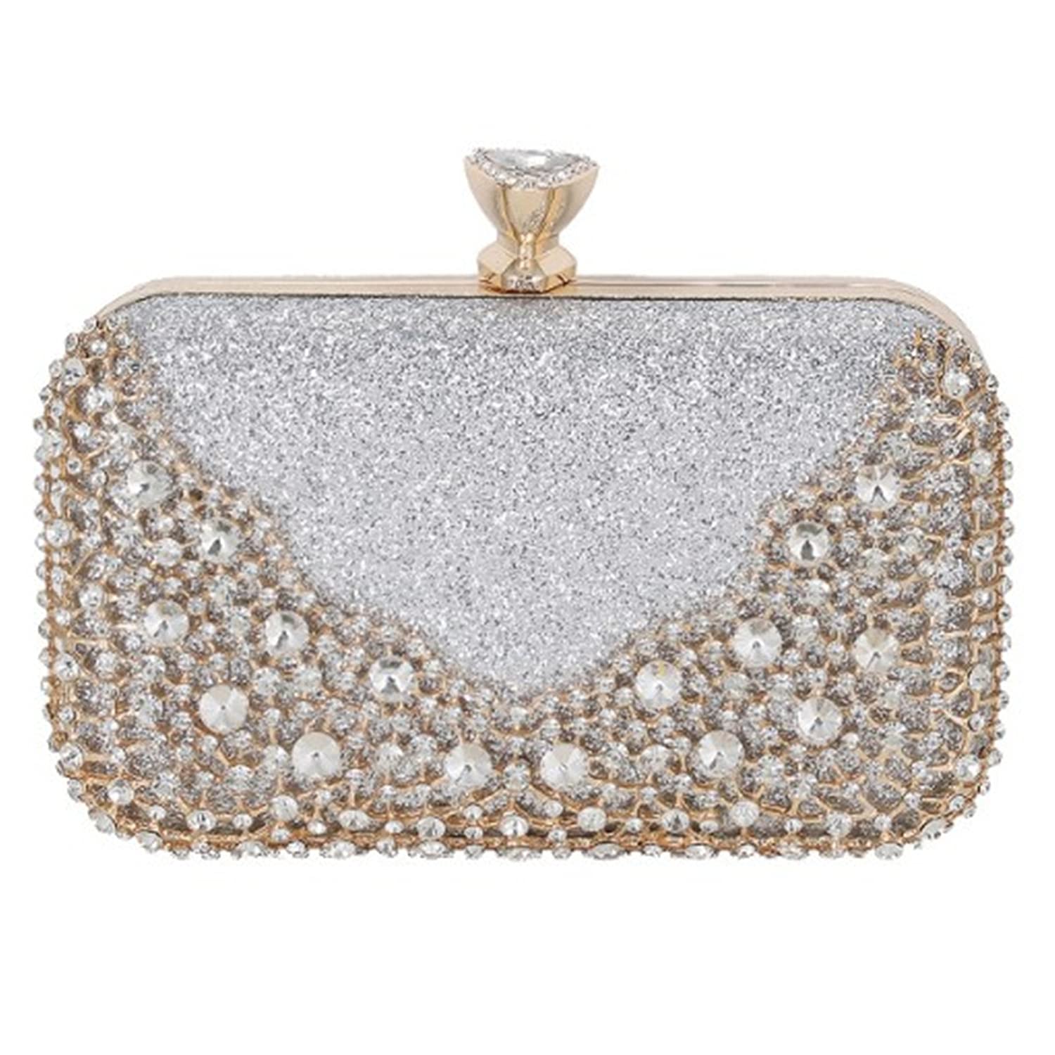Elegant Rhinestone Clutch Purse for Women - Evening & Party Handbag