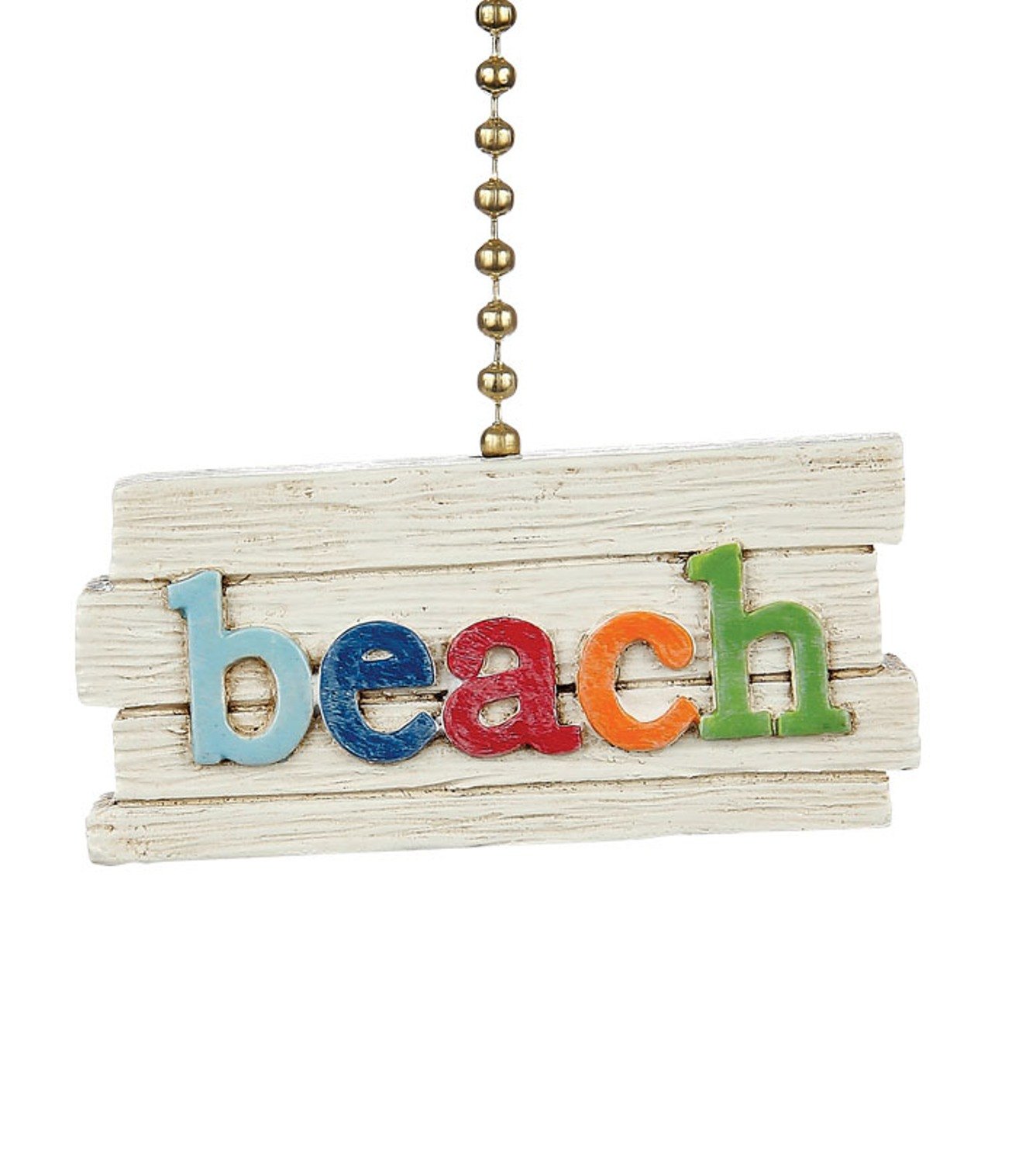Vintage Beach-Themed Ceiling Fan Pull - Colorful Clementine Design for Coastal Decor | Perfect for Beach Houses, Porches, and Nautical-Themed Rooms