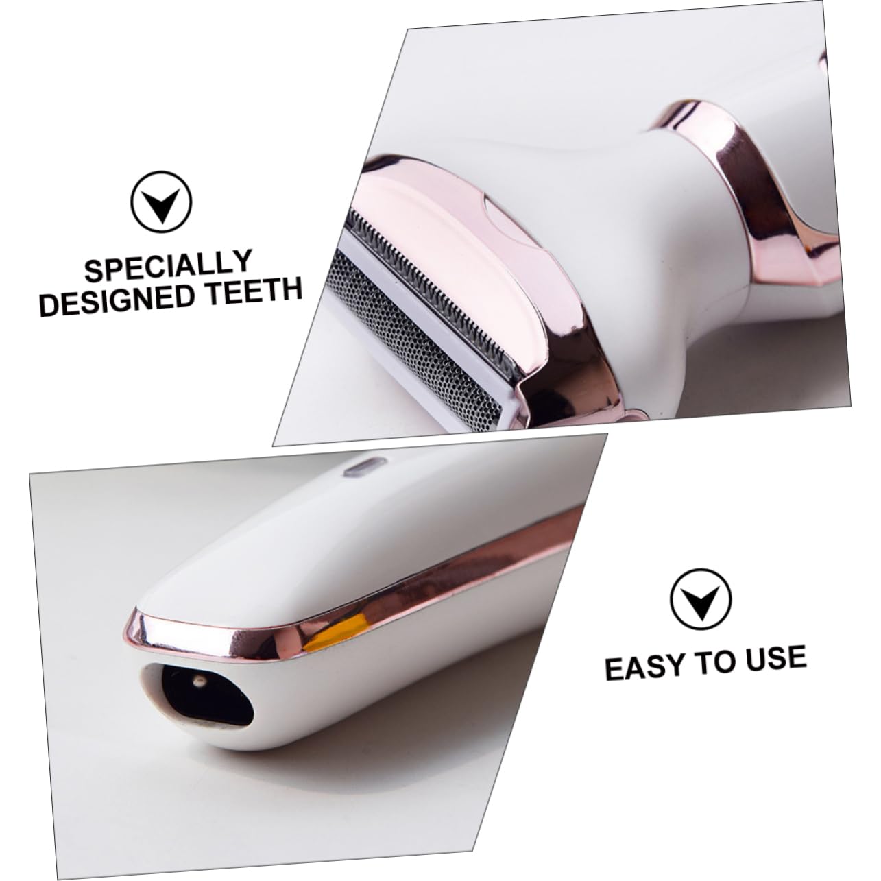 FOMIYES 4-in-1 Electric Nose Hair Trimmer with Serrated Blades - USB Rechargeable Eyebrow & Sideburn Groomer - Compact Travel Size White - Perfect for Men's Grooming, Travel & Personal Care