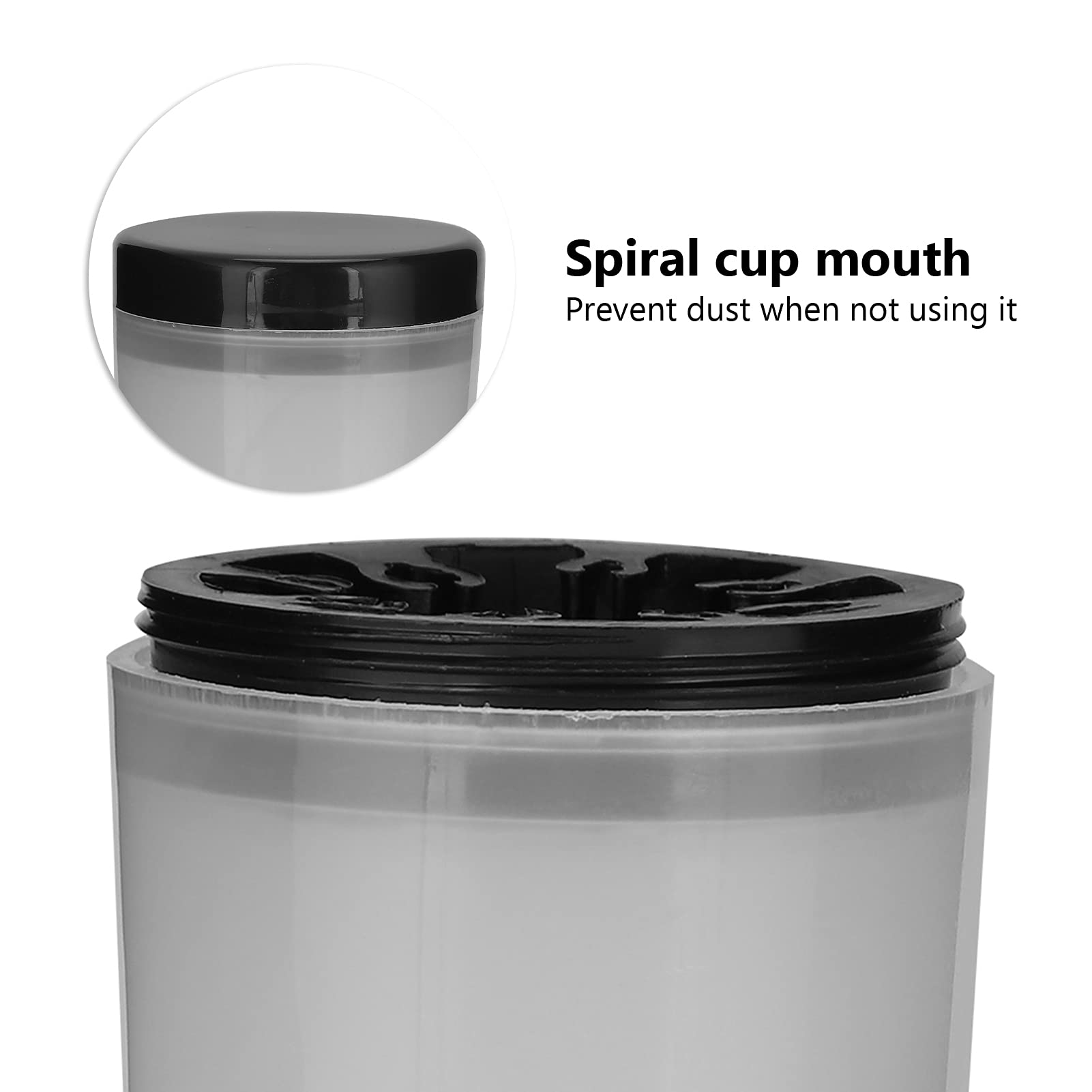 Professional Nail Art Brush Cleaner Holder - Spiral Cup with Transparent Dustproof Design for Nail Salon & Home Use | Perfect for Nail Art Line Cleaning & Brush Maintenance