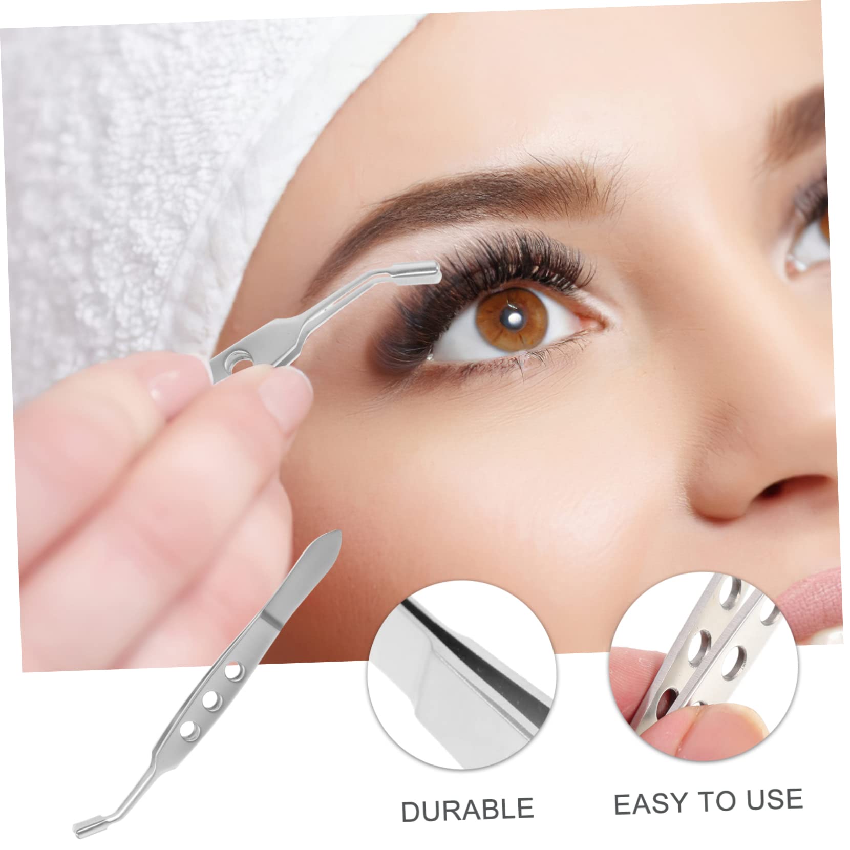 Stainless Steel Meibomian Gland Massage Tweezers - Eyelid Massage Tool for Stye Relief & Eye Care | Perfect for Home Spa, Professional Salon, and DIY Eyelid Hygiene
