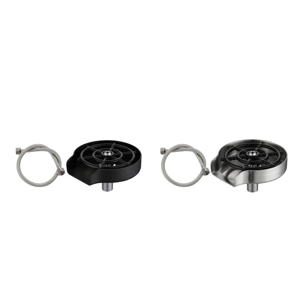 Baoblaze 2-Pack Automatic Stainless Steel Glass Rinser Faucet - Bar Glass Washer Cleaner for Kitchen Sink Accessories | Perfect for Cafe, Bar, Restaurant & Home Use