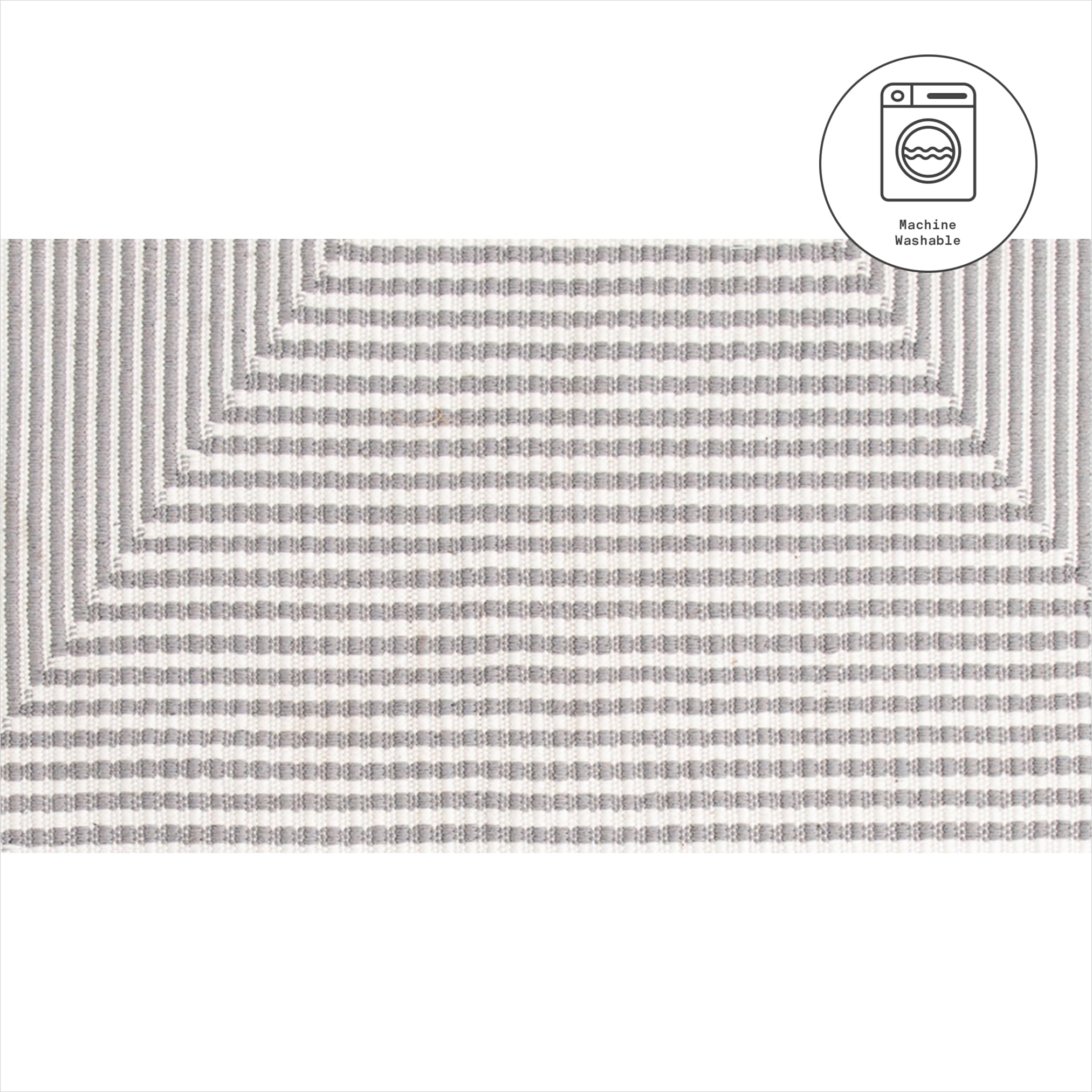 Fab Habitat Machine Washable Area Rug - Hand Woven, Stain Resistant, Pet Friendly - Premium Recycled Polyester Yarn - Contemporary Design - 5'x8' Gray Rug for Bedroom, Living Room & Dining Room - Perfect for Denver Homes & Apartments - Cozy Home Decor & Floor Protection