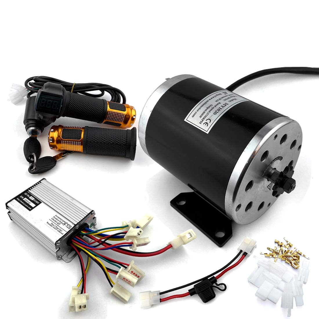 36V 48V 750W Electric Motorcycle Conversion Kit - MY1020 Brushed DC Motor for E-Bike & Scooter | High Power Permanent Magnet Motor for DIY Electric Vehicle Projects | Perfect for Commuting & Off-Road Adventures