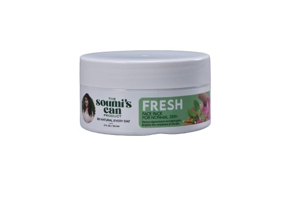 Soumi's Fresh Face Pack for Normal Skin - 150gm Hydrating & Brightening Facial Mask | Pack of 1 | Perfect for Daily Skincare Routine & Spa Day at Home