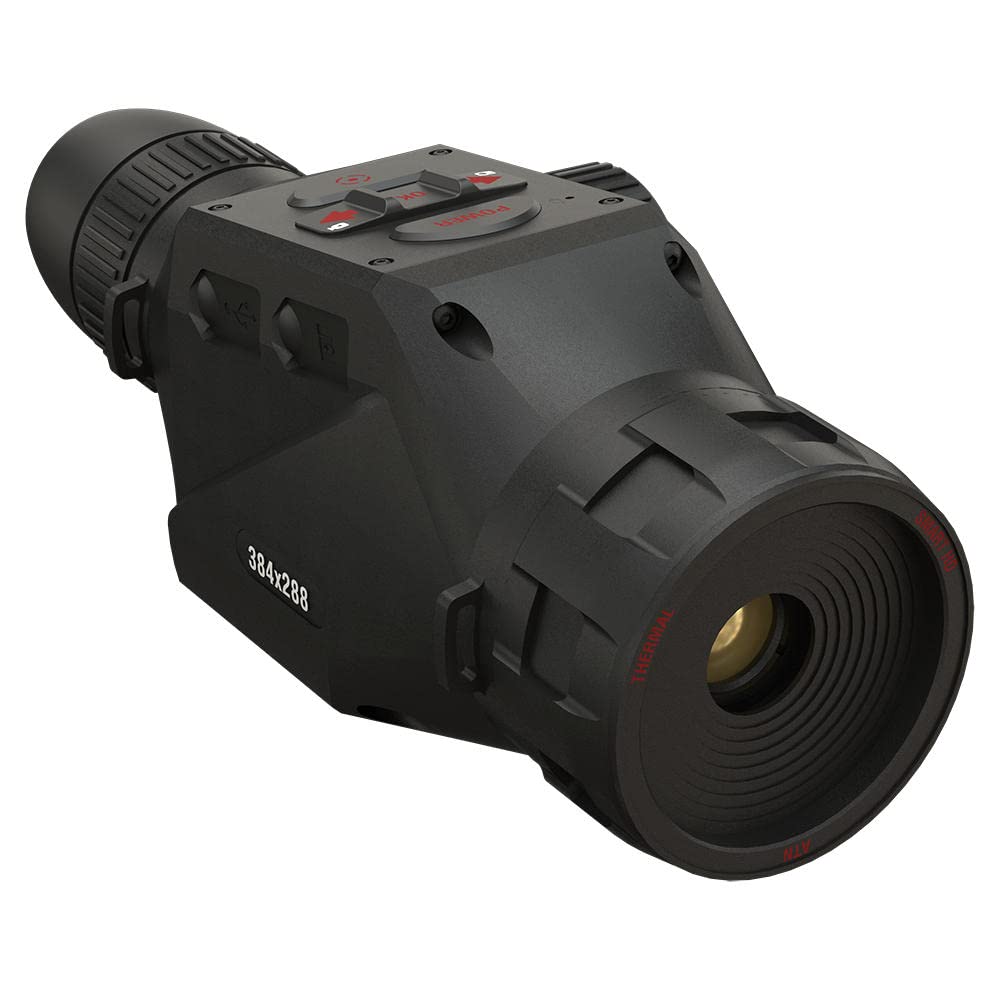 ATN OTS 4T Thermal Smart HD Monocular - 384x288 Resolution, 60Hz Refresh Rate, Wi-Fi & Bluetooth | Night Vision Scope for Hunting, Surveillance & Outdoor Adventures