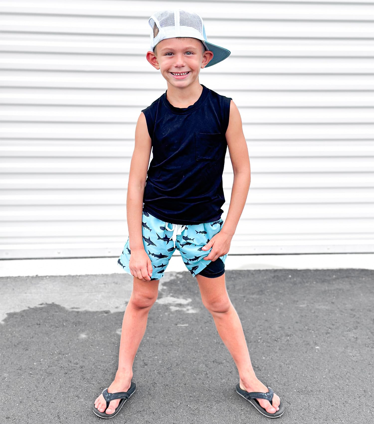 BFUSTYLE Boys Swim Trunks with Liner - Quick Dry Kids Bathing Suit for Pool & Beach