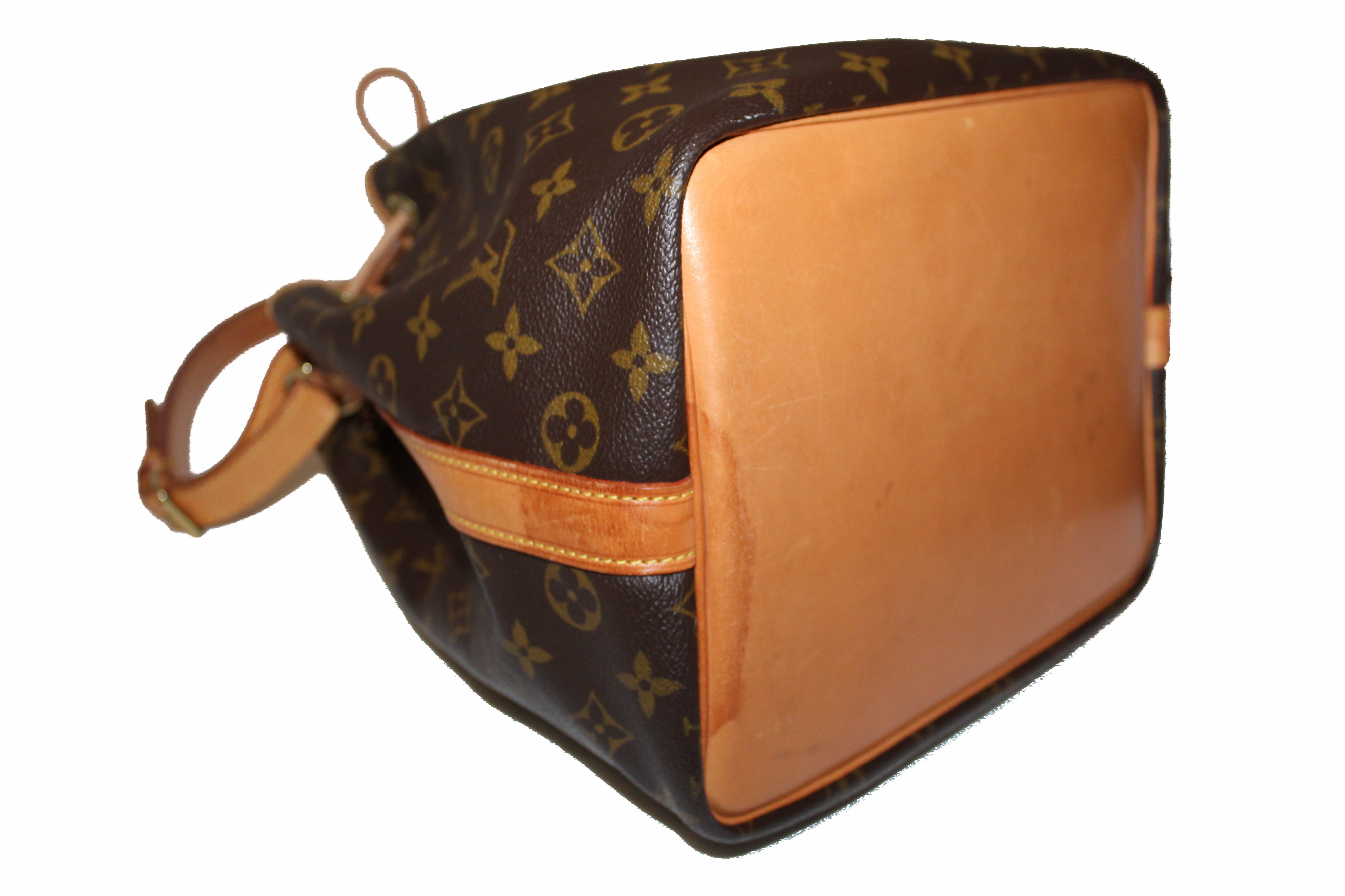 Authentic Louis Vuitton Classic Monogram Petit Noe Drawstring Shoulder Bag - Vintage Luxury Handbag for Women, Perfect for Everyday Use, Travel & Special Occasions