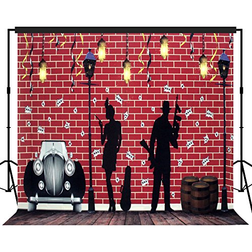 #1625 Red Brick Wall Gangster Theme, with floors