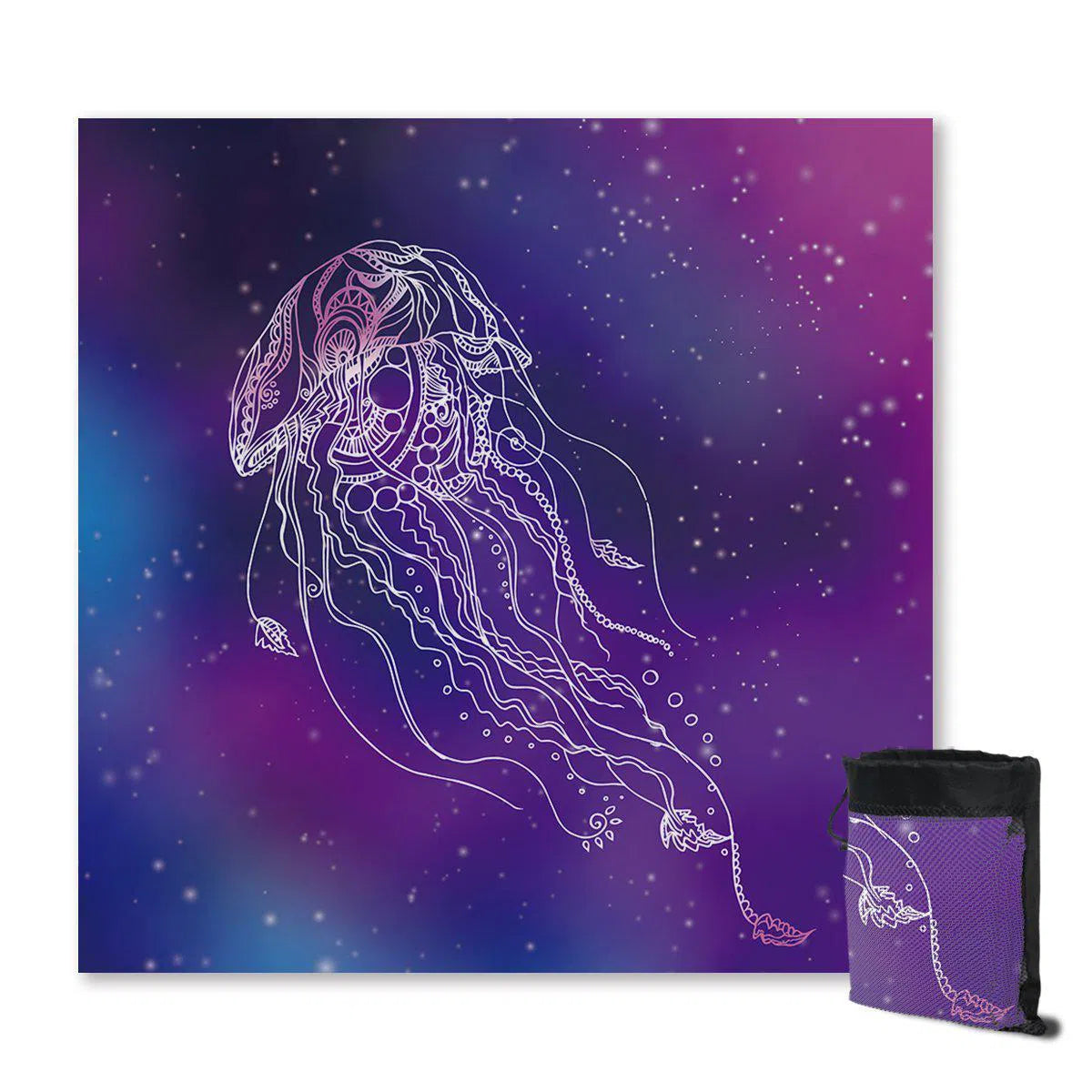 Jelly Dreams Sand Free Beach Towel - Quick Dry, Lightweight & Sand Resistant for Pool, Beach & Outdoor Activities