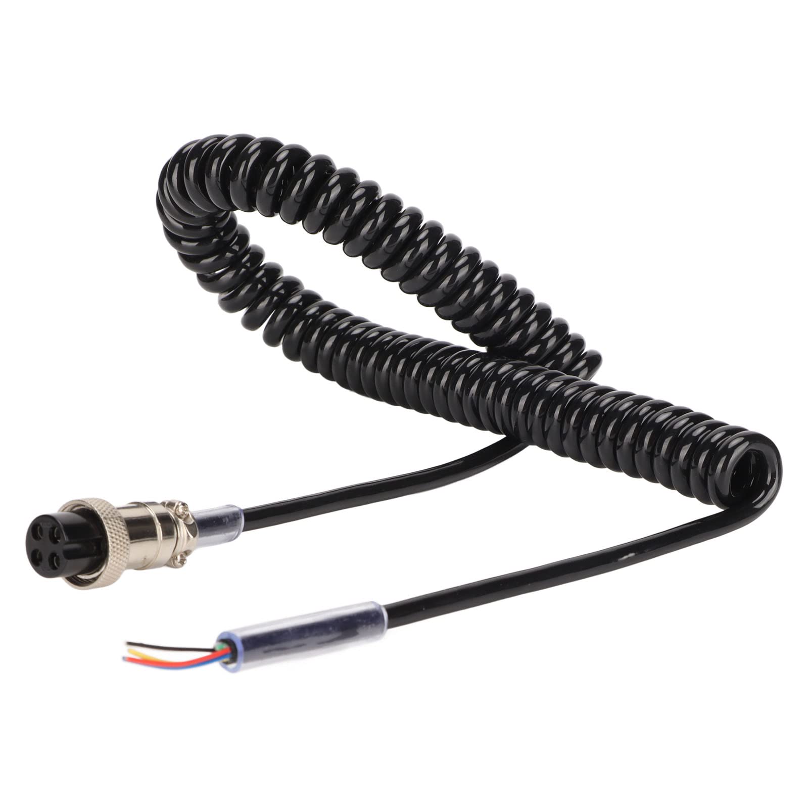 PUSOKEI 4 Pin CB HAM Radio Microphone Cable - Female Hand Mic Replacement Cord with Aviation Head Connector for Professional CB Radios | Ideal for Truckers, HAM Operators & Emergency Communication