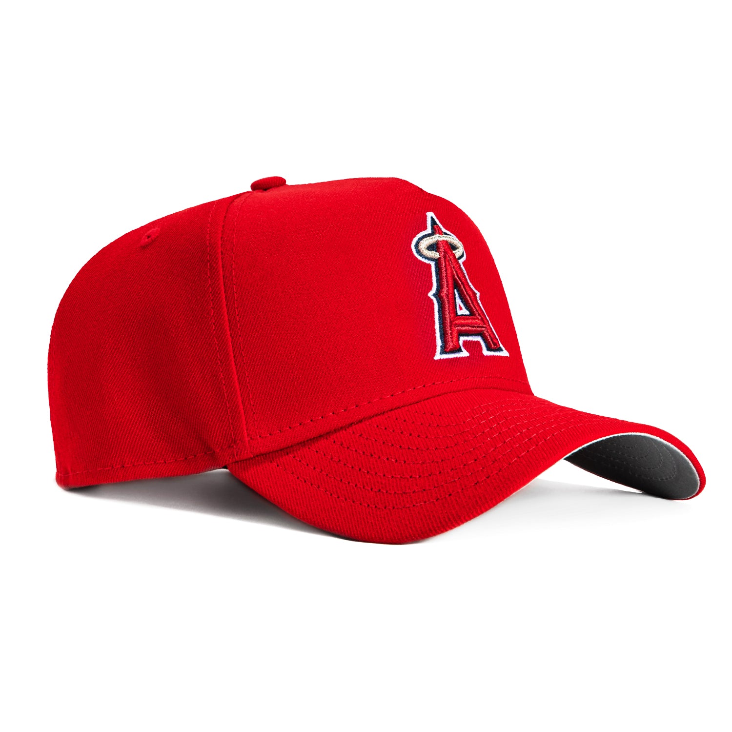 New Era 9Forty A-Frame Los Angeles Angels Snapback Baseball Cap - Red | Adjustable Game Hat for Men & Women | Perfect for Sports Fans, Casual Wear & Gift Giving