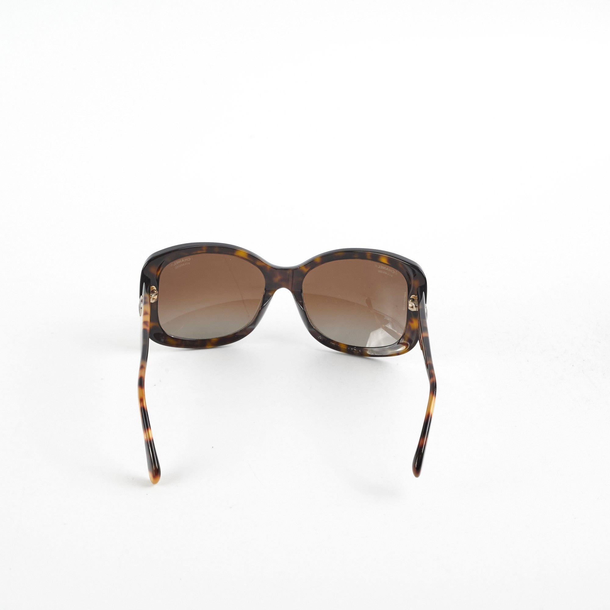 Chanel Tortoise Shell Squoval Sunglasses for Women - Classic Designer Shades for Fashion & Sun Protection - Perfect for Beach, Driving & Outdoor Activities