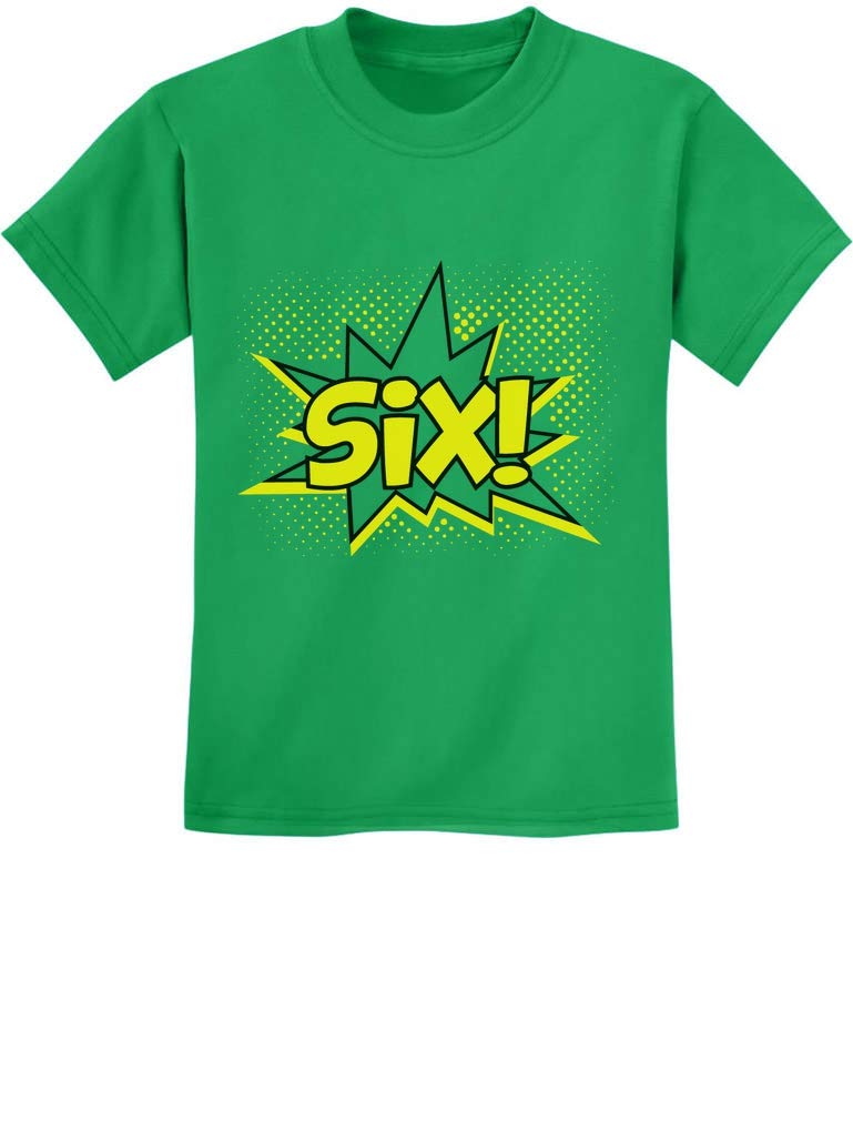 6th Birthday Shirt for Boys & Girls - Superhero Themed 6 Years Old Gift - Kids Party T-Shirt for Birthday Celebrations & Superhero Costume Parties