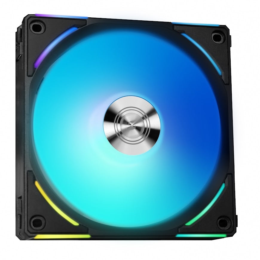 Lian Li UNI FAN AL120 V2 120mm RGB PWM PC Case Fan - High Performance Cooling for Gaming PC & Workstation (Black/White) - Perfect for Custom PC Builds, Liquid Cooling & Silent Operation