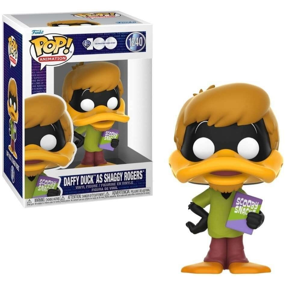 WB 100th Anniversary Daffy Duck as Shaggy Rogers Collectible Figure - Perfect for Cartoon Fans & Scooby-Doo Collectors