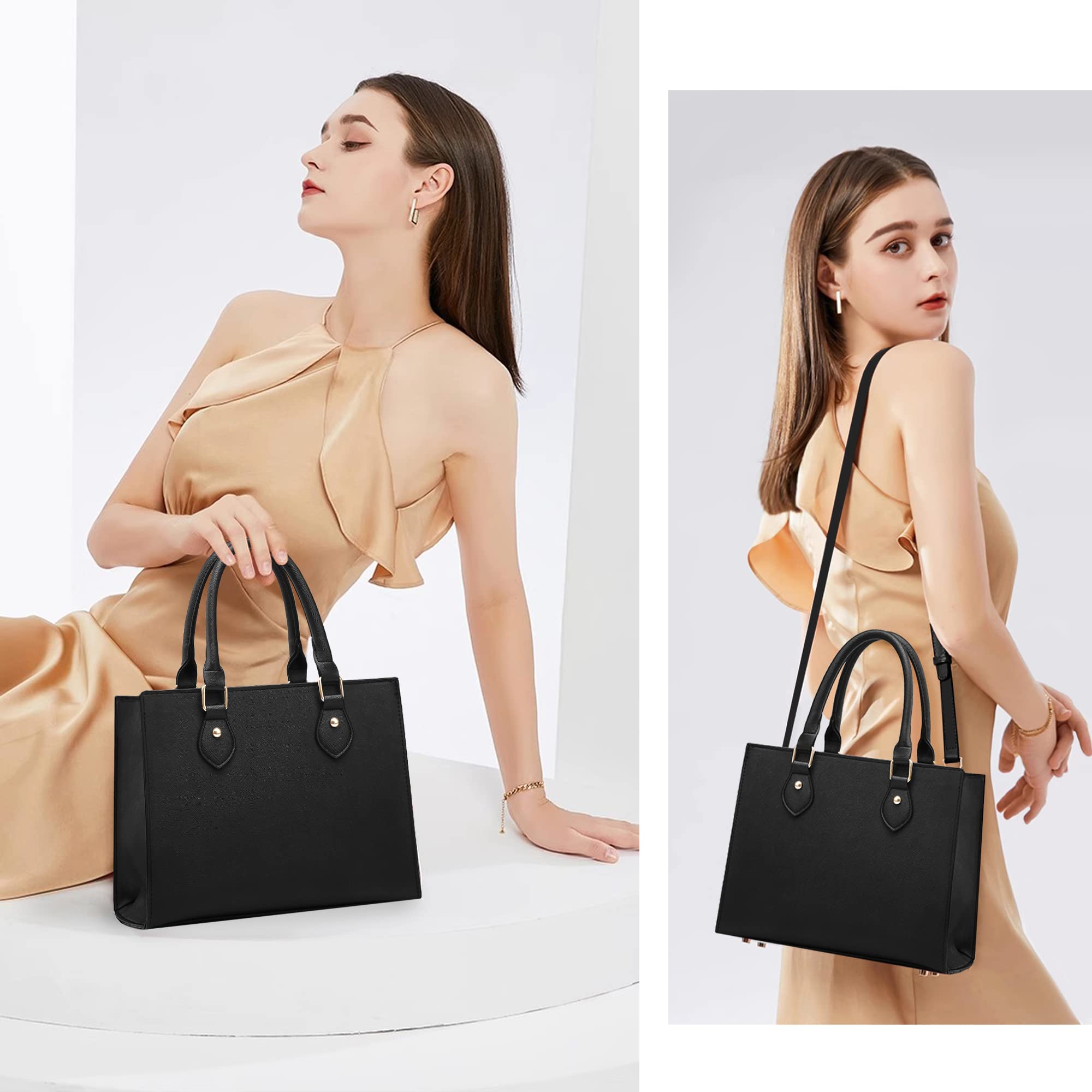 CHICAROUSAL Women's PU Leather Crossbody Bags, Tote & Shoulder Handbags - Stylish Satchel Purse for Work, Travel & Everyday Use