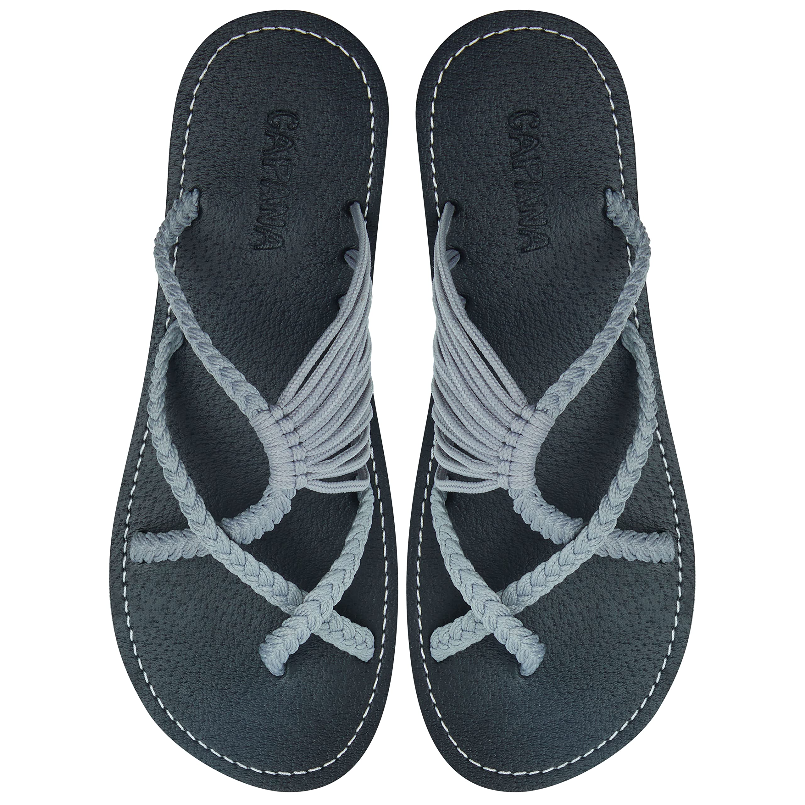 Handwoven Women's Flat Sandals - Boho Braided Rope Sandals for Beach, Walking & Water Activities | Comfortable Strappy Summer Sandals | Perfect for Vacation, Travel and Casual Outings