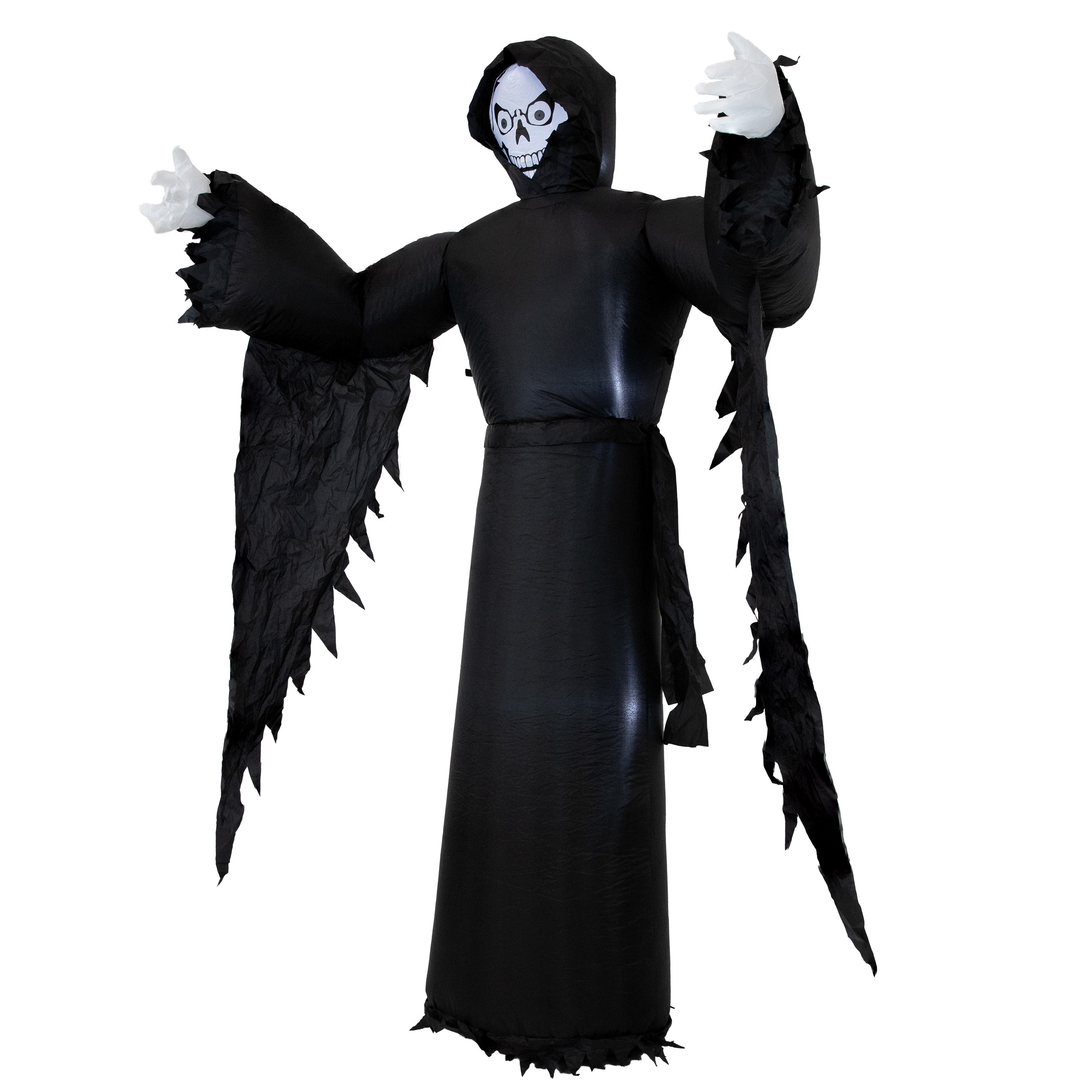 7ft Grisly Grim Reaper Inflatable Halloween Decoration for Yard & Outdoor Decor - Spooky Party Prop, Haunted House Decorations, Halloween Inflatables for Front Lawn