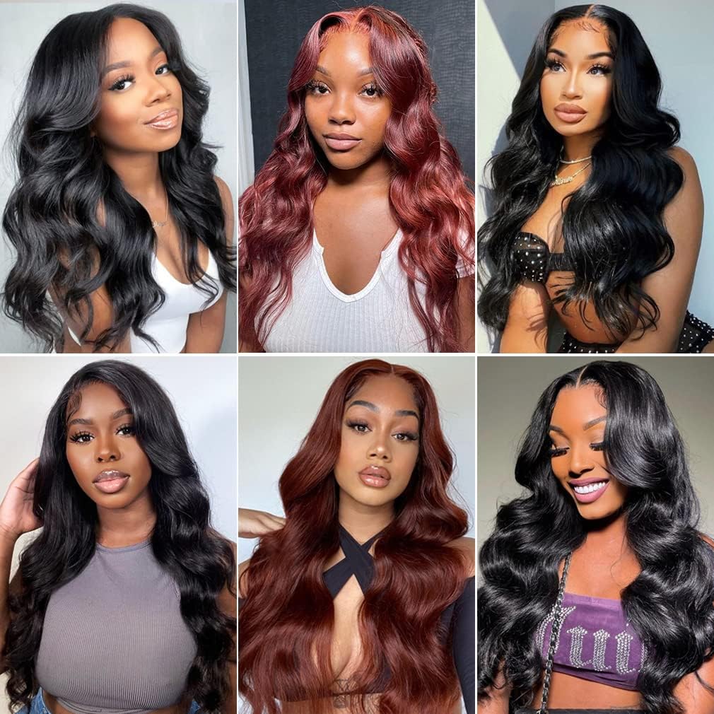 Premium 10A Brazilian Body Wave Human Hair Bundles 3-Pack (18, 20, 22 Inch) - Natural Black Double Weft Hair Extensions for Women | Perfect for Styling, Volume & Length Enhancement