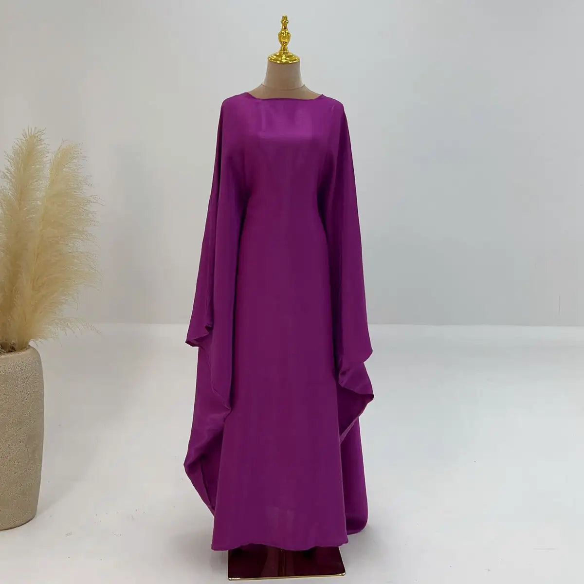 20 Color Options Sparkling Women's Abaya Dress - Elegant Muslim Prayer Dress for Ramadan, Eid & Special Occasions