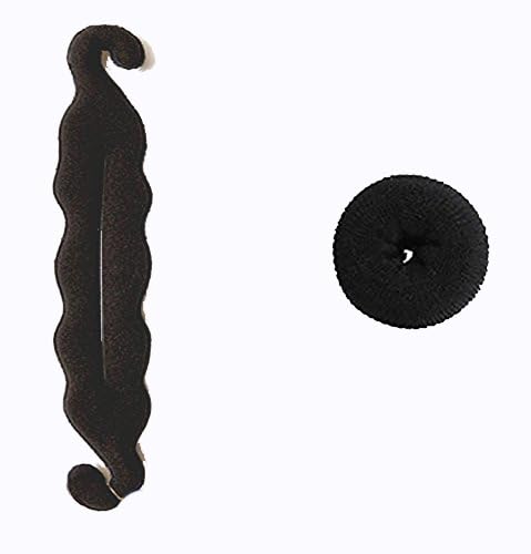 Homeoculture Medium Hair Donut & Magic Bun Maker Set for Perfect Updos - Ideal for Weddings, Prom, and Everyday Hairstyles