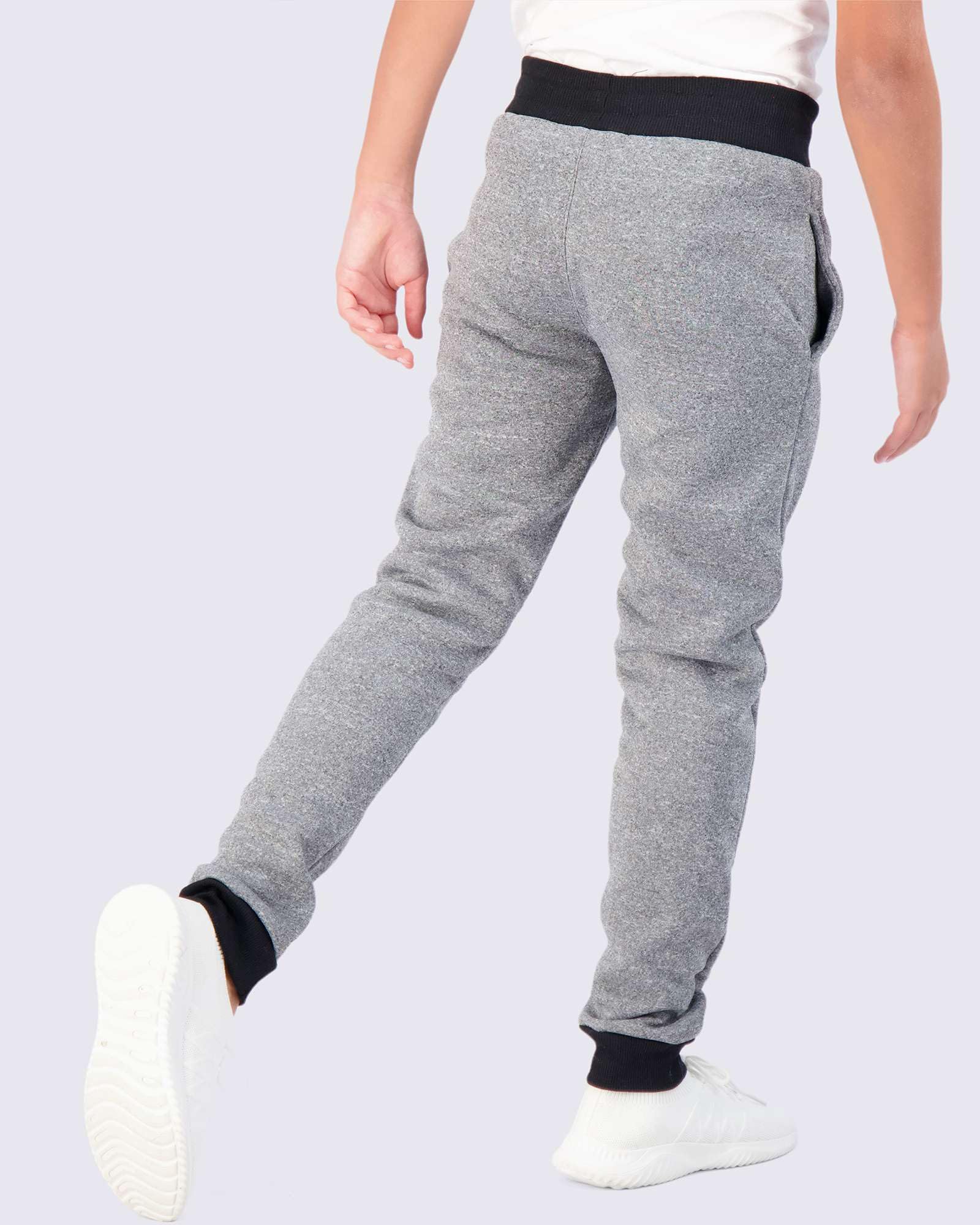 Real Essentials 3 Pack Boys Cotton Active Fleece Jogger Sweatpants - Soft Comfortable Athletic Pants for Kids, Toddler & Youth - Perfect for School, Playground & Outdoor Activities