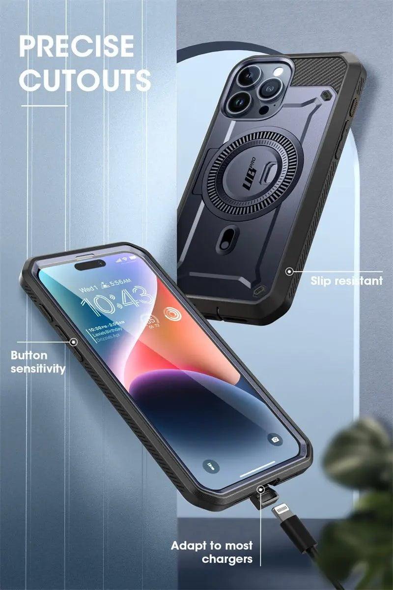 iPhone 15 Pro SUPCASE UB Pro Mag Full Body Protective Case with Magnetic Compatibility - Perfect for Outdoor Adventures, Work & Daily Use