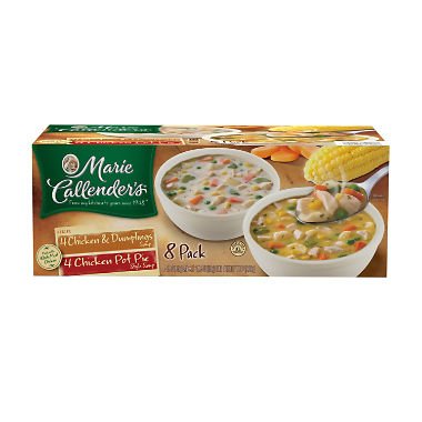 Marie Callender's Chicken Variety Soup - 8 Count (Pack of 4) | Canned Soup for Quick Meals, Emergency Food Supply & Camping | High Protein Ready-to-Eat Meal