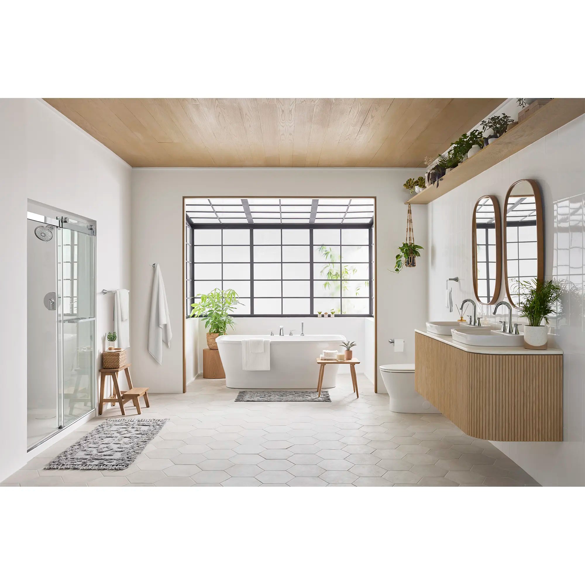 1.8 GPM Water Saving Shower Trim Kit with Double Ceramic Pressure Balance Cartridge & Lever Handle - Perfect for Eco-Friendly Bathrooms & Modern Home Renovations