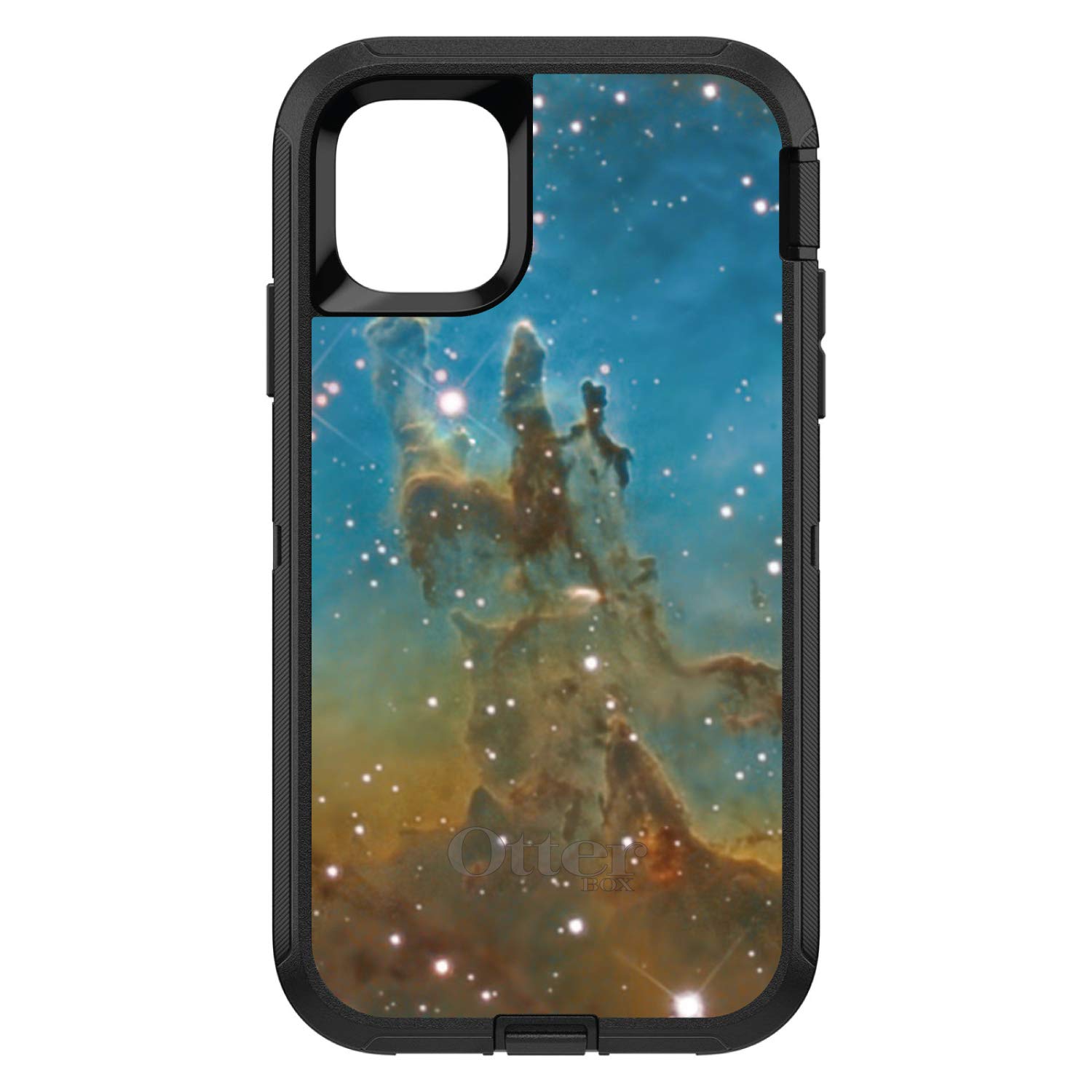 DistinctInk iPhone 13 Pro MAX Case (6.7 Inch) - Premium Protective Cover with Astronomy Design | Shockproof Replacement for OtterBox Defender | Eagle Nebula Blue Green Galaxy Pattern | Perfect for Stargazers & Space Enthusiasts | Ideal for Daily Use, Outdoor Activities & Gift Giving