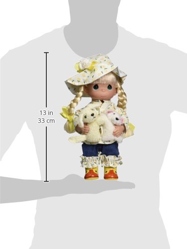 Precious Moments 'Raining Cats and Dogs' 12-inch Collectible Doll by Linda Rick - Perfect for Home Decor, Gift Giving & Doll Collectors