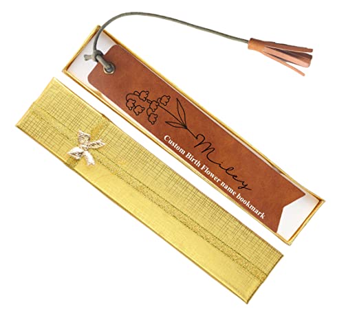 Custom Leather Bookmark