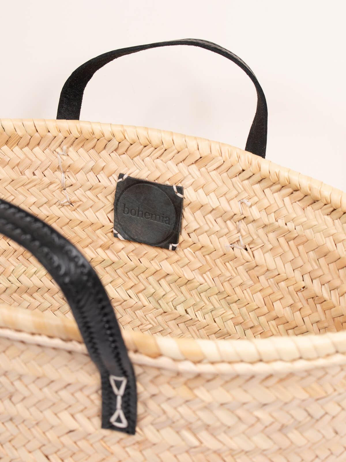 Parisienne Basket Bag - Stylish Black Woven Handbag for Women | Perfect for Beach, Picnic, Shopping & Summer Outfits