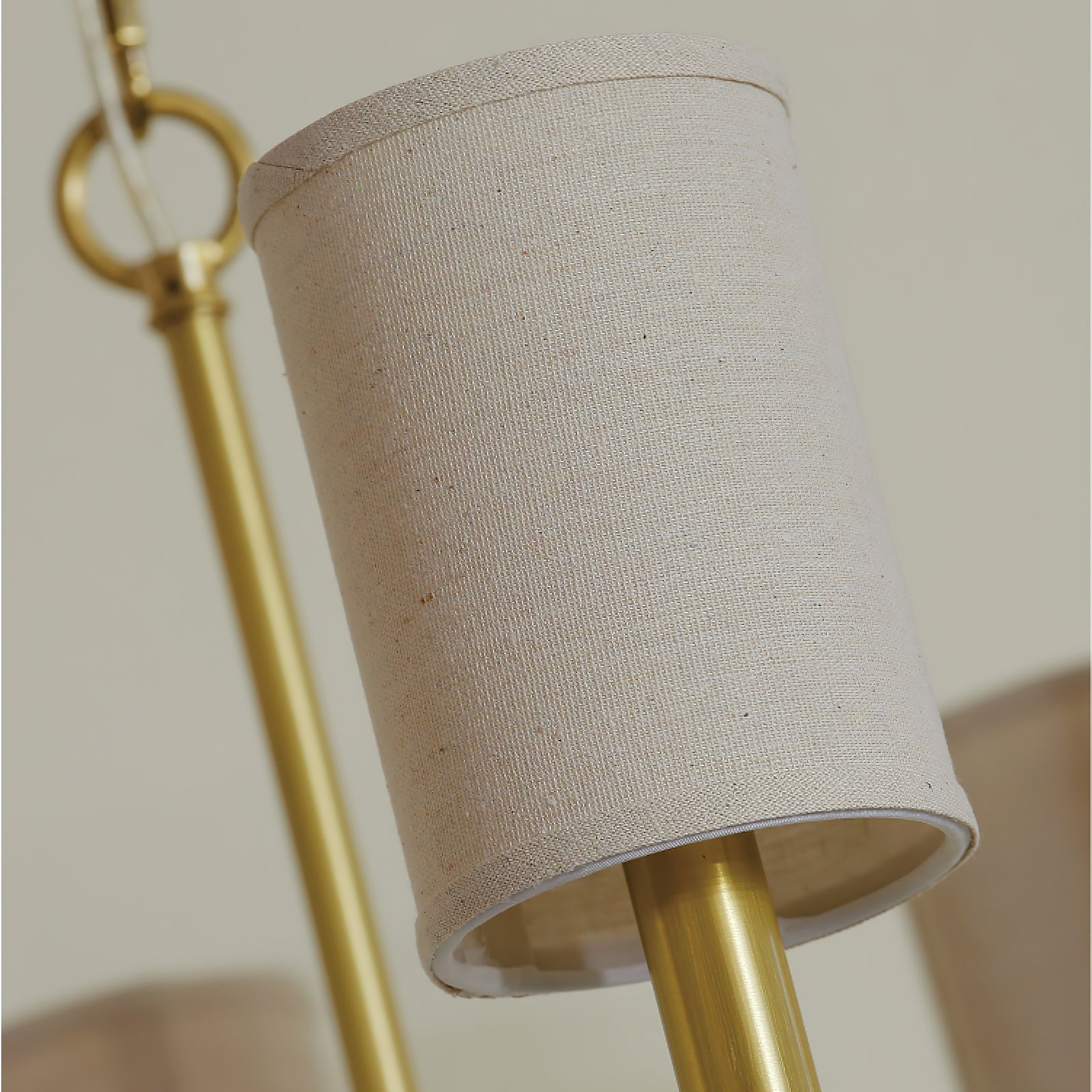 Modern Cylinder Fabric Chandelier - Elegant Ceiling Light Fixture for Living Room, Bedroom & Dining Room - Perfect for Home Decor & Interior Design