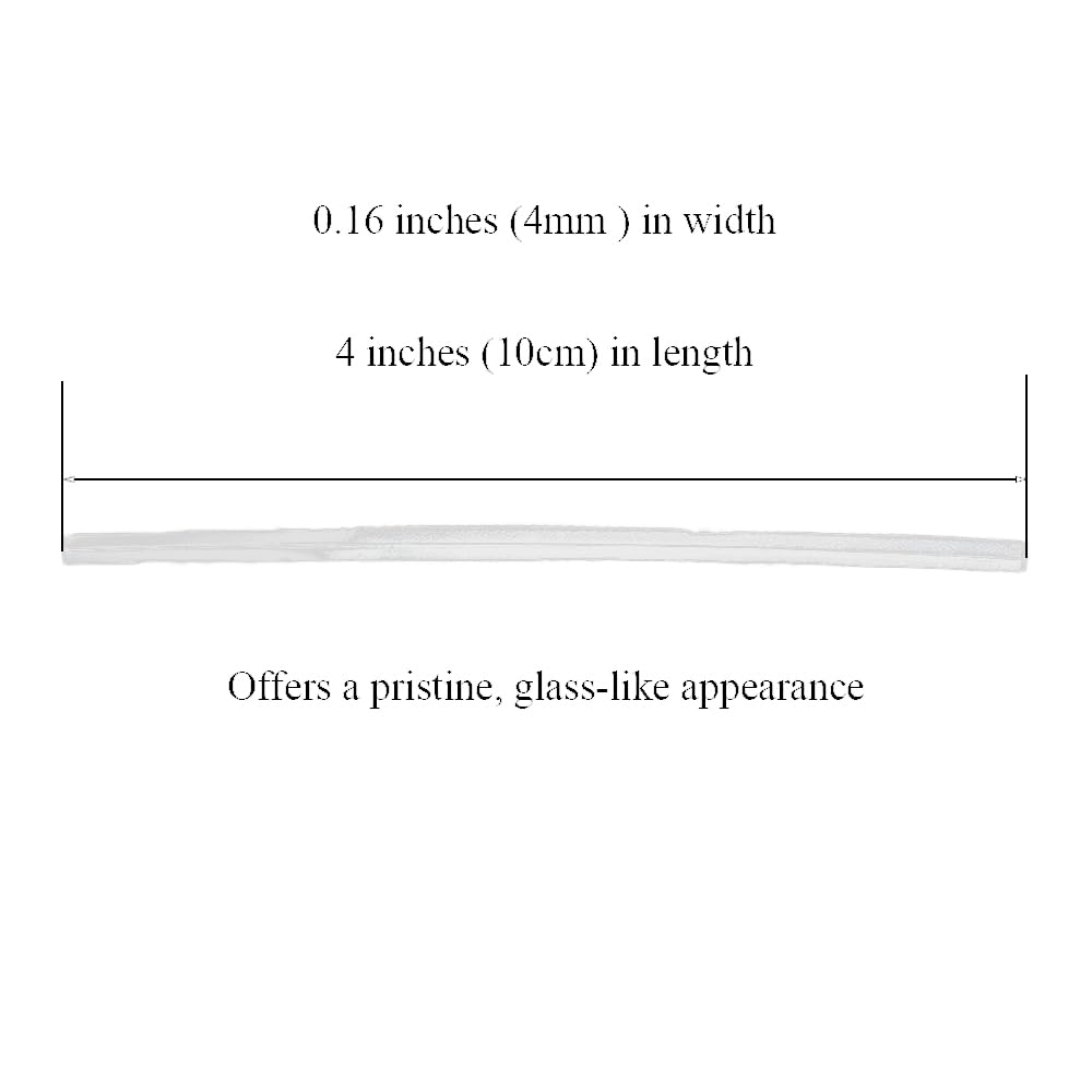 HAHIYO 300Pcs 4inch Clear Metal Twist Ties for Baking, Gifts & Crafts