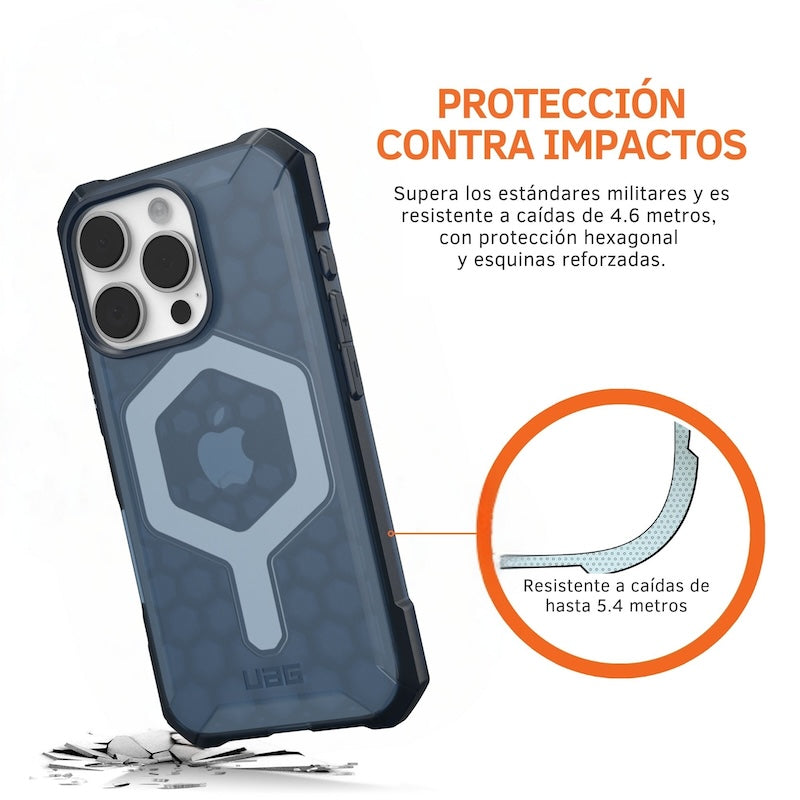 UAG Essential Armor Case for iPhone 16 Pro - Blue | Military-Grade Drop Protection | Slim Protective Phone Cover | Perfect for Outdoor Adventures & Daily Use