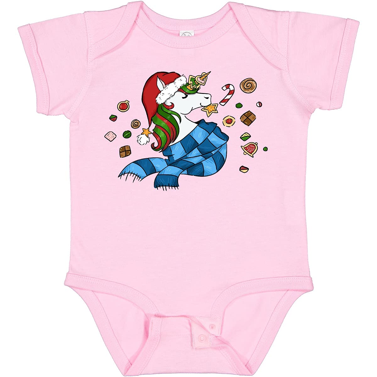 Cute Christmas Unicorn Baby Bodysuit - Perfect Holiday Gift