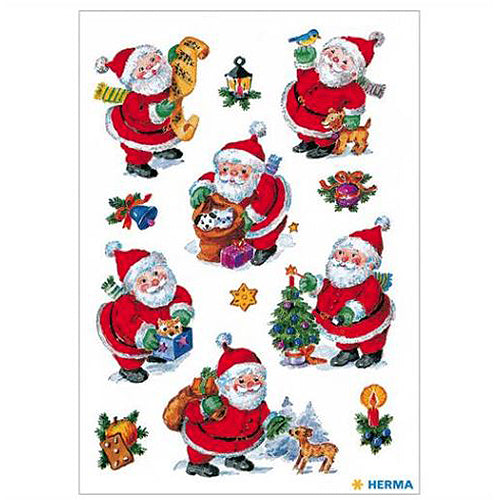 Christmas Stickers - Happy Santa Claus Design (3888 Pack) for Holiday Cards, Gifts, and DIY Crafts
