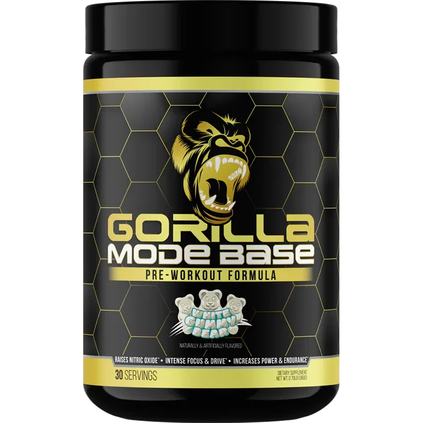 Gorilla Mind Gorilla Mode Base Pre-Workout Supplement - Boost Energy, Focus & Endurance for Intense Workouts | Gym, Bodybuilding & Fitness Training