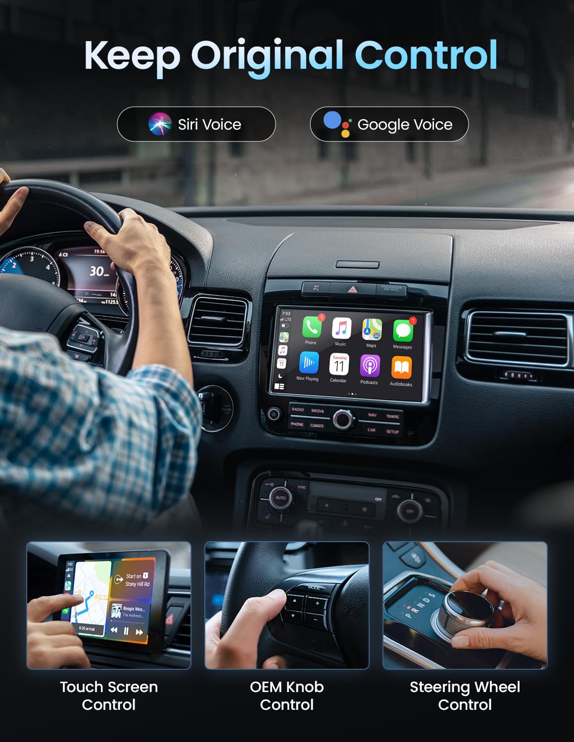 Kello Wireless CarPlay Adapter - Convert Wired to Wireless CarPlay for iPhone iOS 10+ & Android 11+ - Auto CarPlay Dongle with OTA Support - Perfect for Commuting, Road Trips & Hands-Free Driving