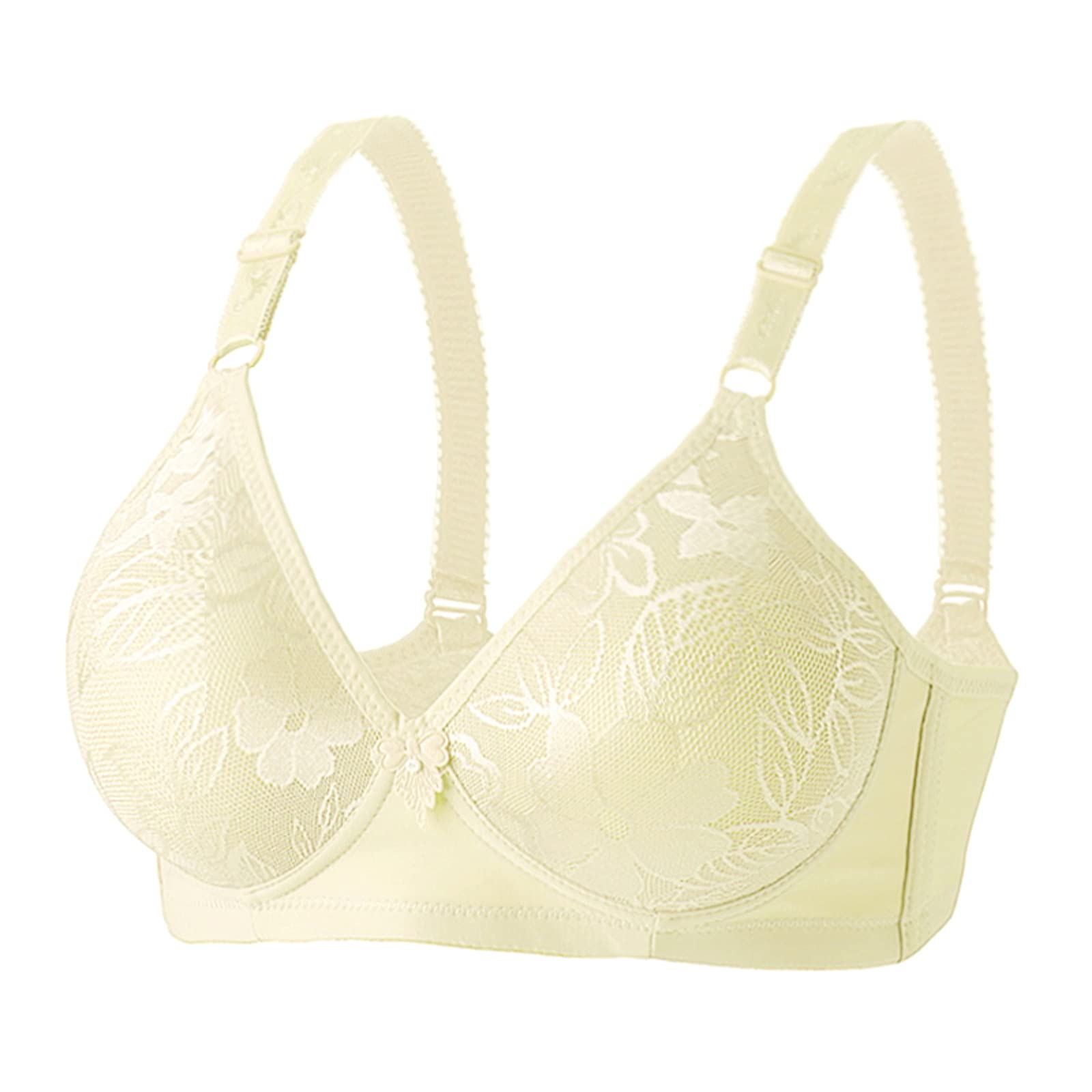 Women's Plus Size Adjustable Full Cup Sport Bra - Breathable Cotton Modal No Steel Ring Bustier for Yoga, Running & Workouts