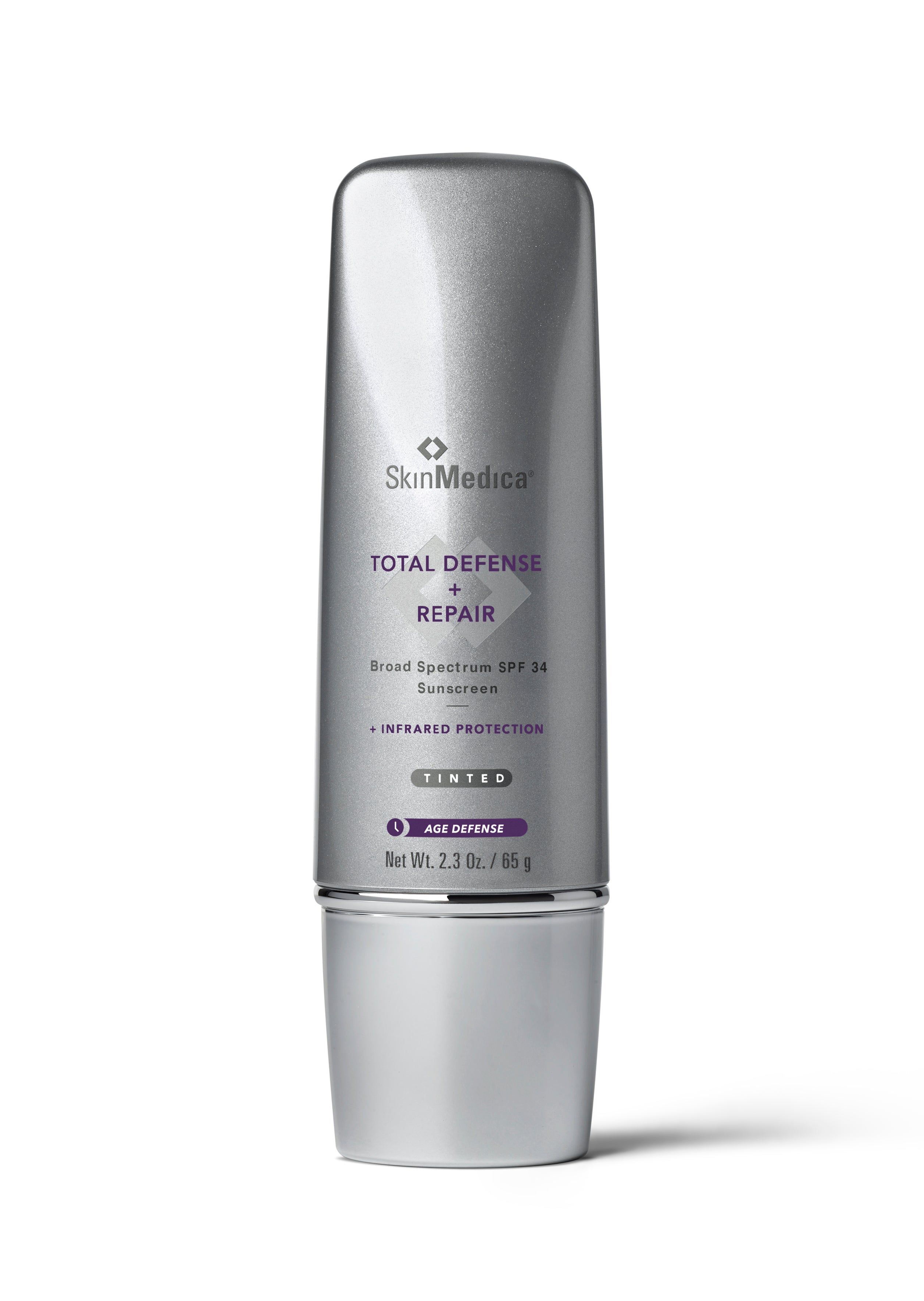 SkinMedica® Total Defense + Repair Tinted Broad Spectrum SPF 34 Sunscreen - Daily UV Protection & Anti-Aging Moisturizer for Face & Body | Perfect for Outdoor Activities, Beach Days & Everyday Wear
